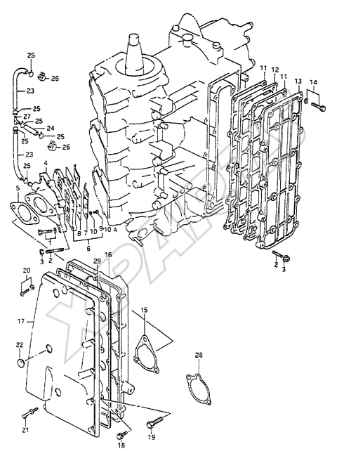  Inlet Case til Suzuki motor